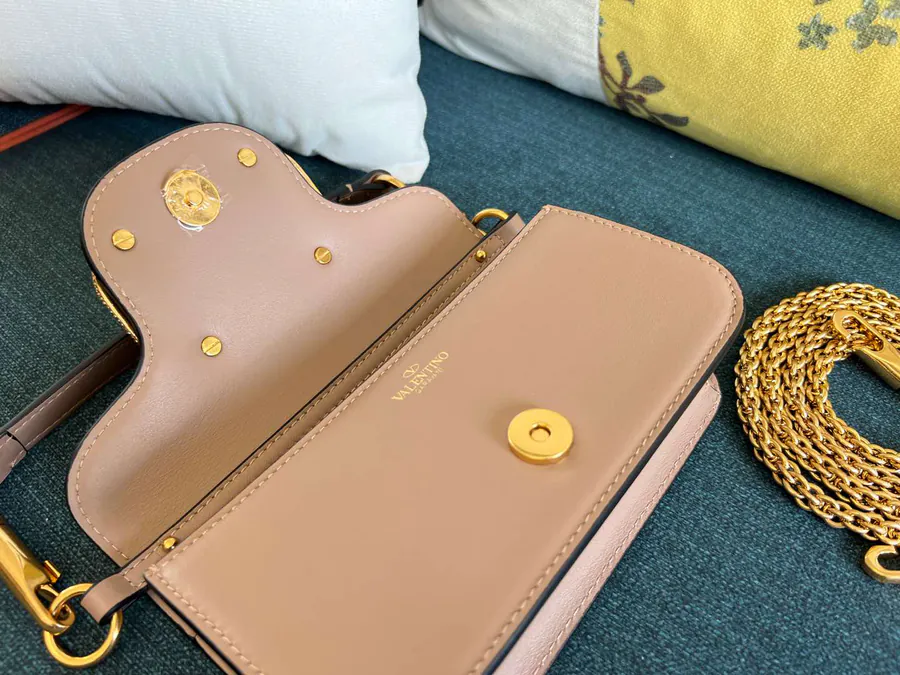 Mini Locò Handbag with Imitation Crystal Decor