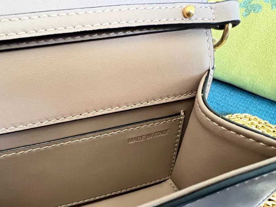Mini Locò Handbag with Imitation Crystal Decor