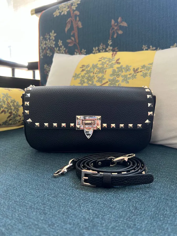 GARAVANI Rockstud Grained Calfskin Tote