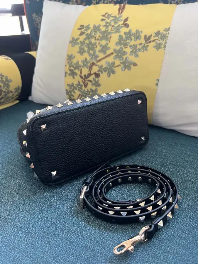 GARAVANI Rockstud Grained Calfskin Handbag