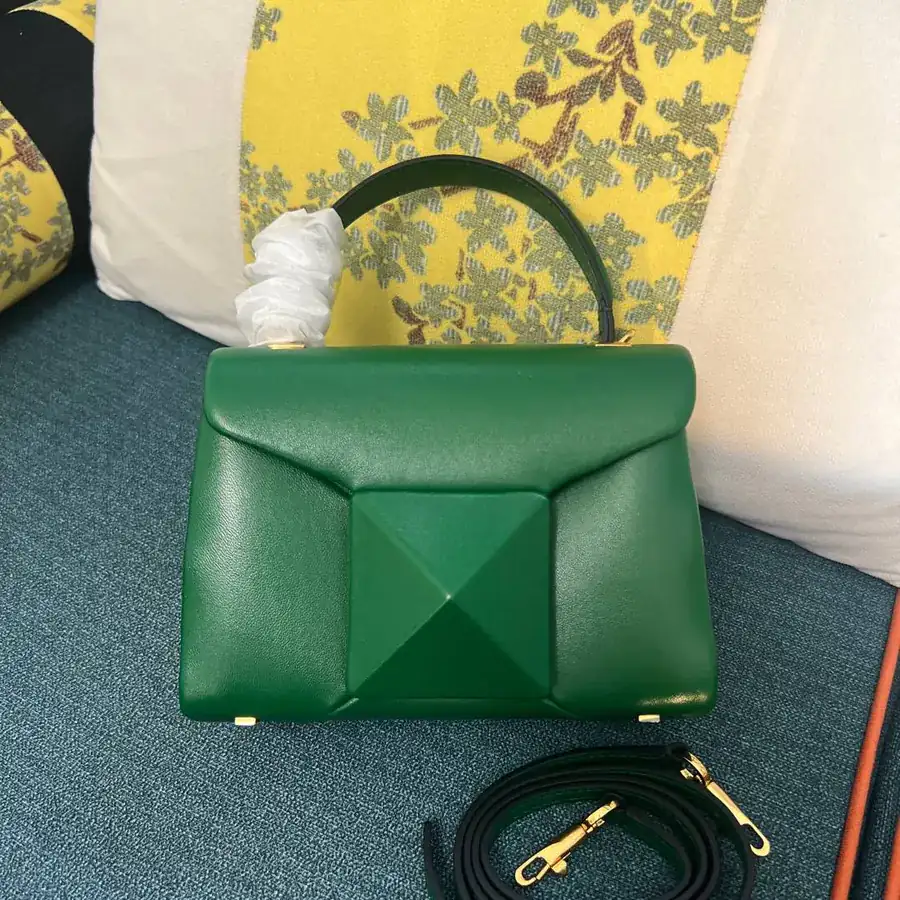 NEONE STUD Mini Leather Crossbody Bag with Large Stud Closure