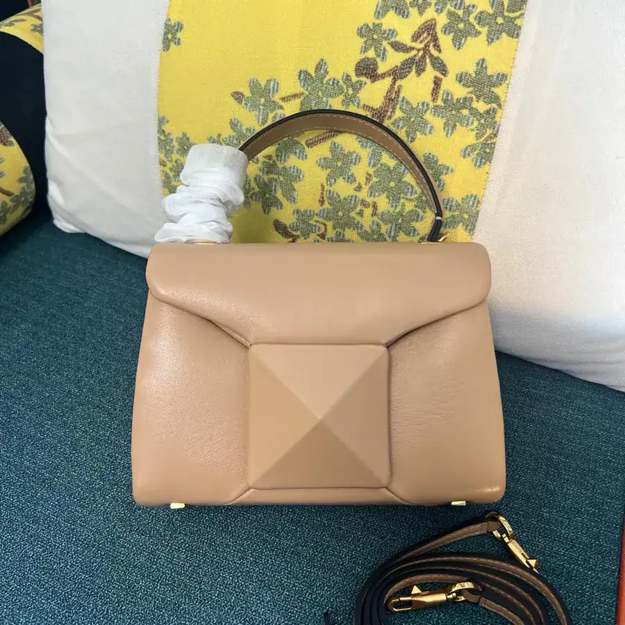 NEONE STUD Mini Lambskin Handbag with Large Stud Closure