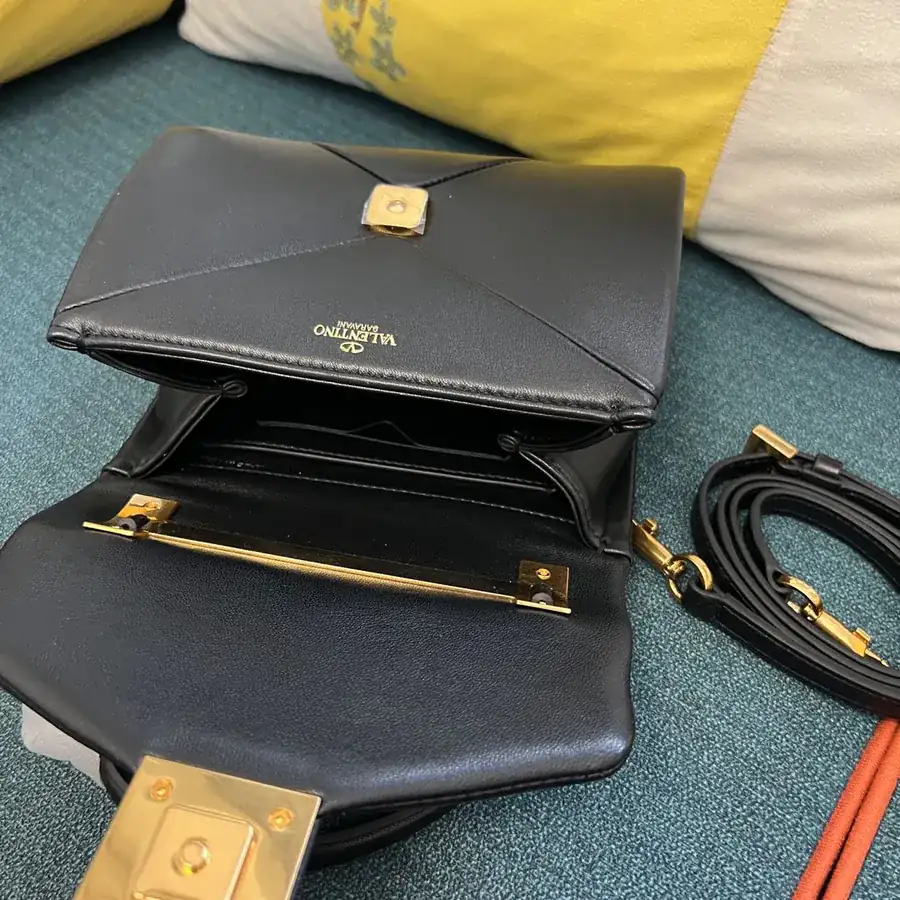 NEONE STUD Mini Sheepskin Handbag with Large Stud Closure