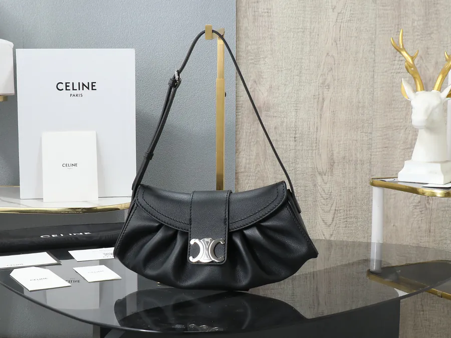Teen Lly Bucket Bag Classic Black and White, Adjustable Strap
