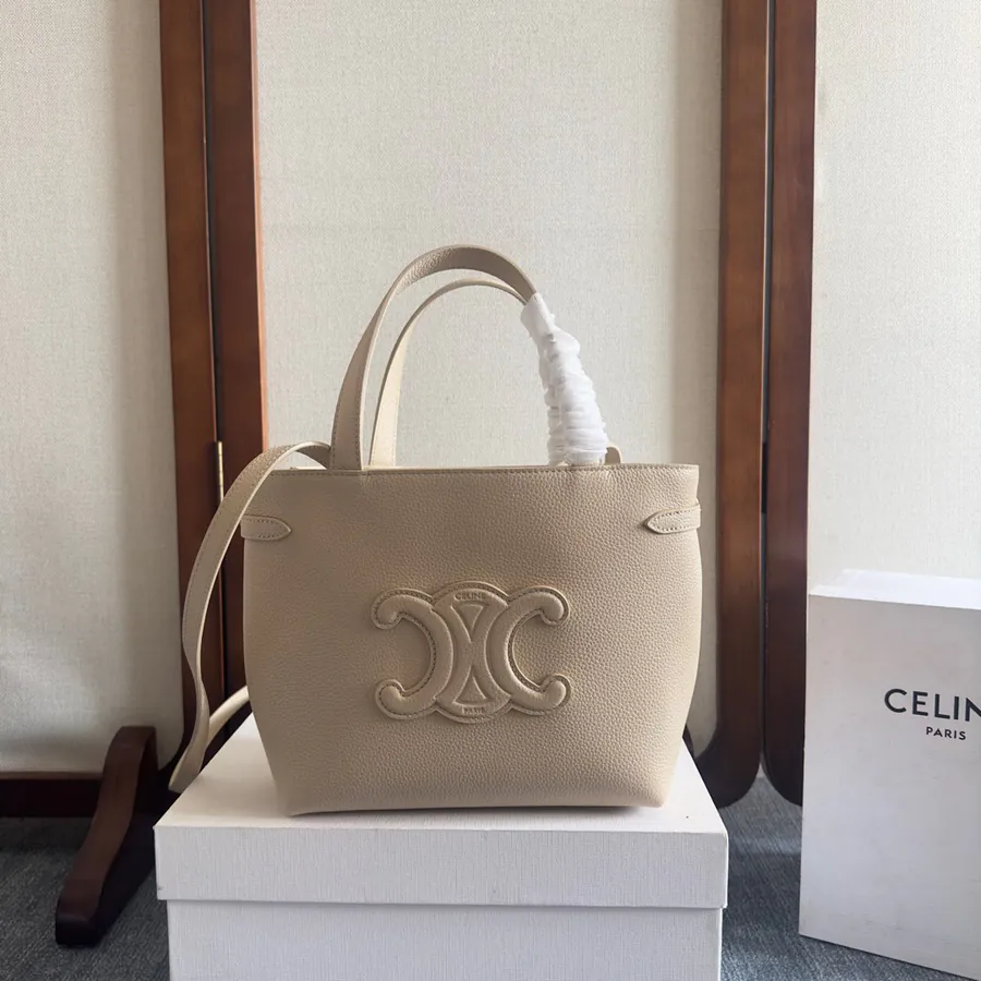 CABAS ANAIS Grained Calfskin Tote Bag Small Size