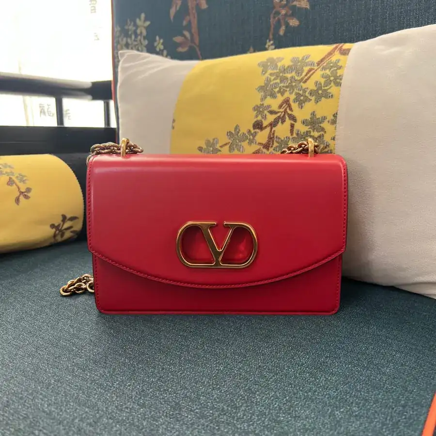 GARAVANI VAIN Large Bucket Bag with Metal VLOGO Signature Details