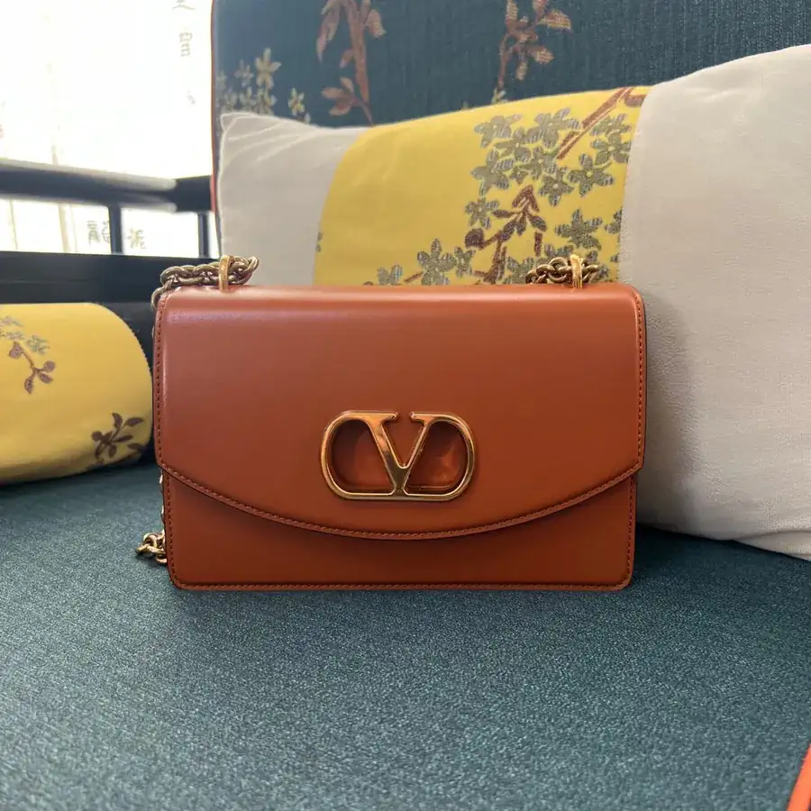 GARAVANI VAIN Large Bucket Bag with Metal VLOGO Signature Details