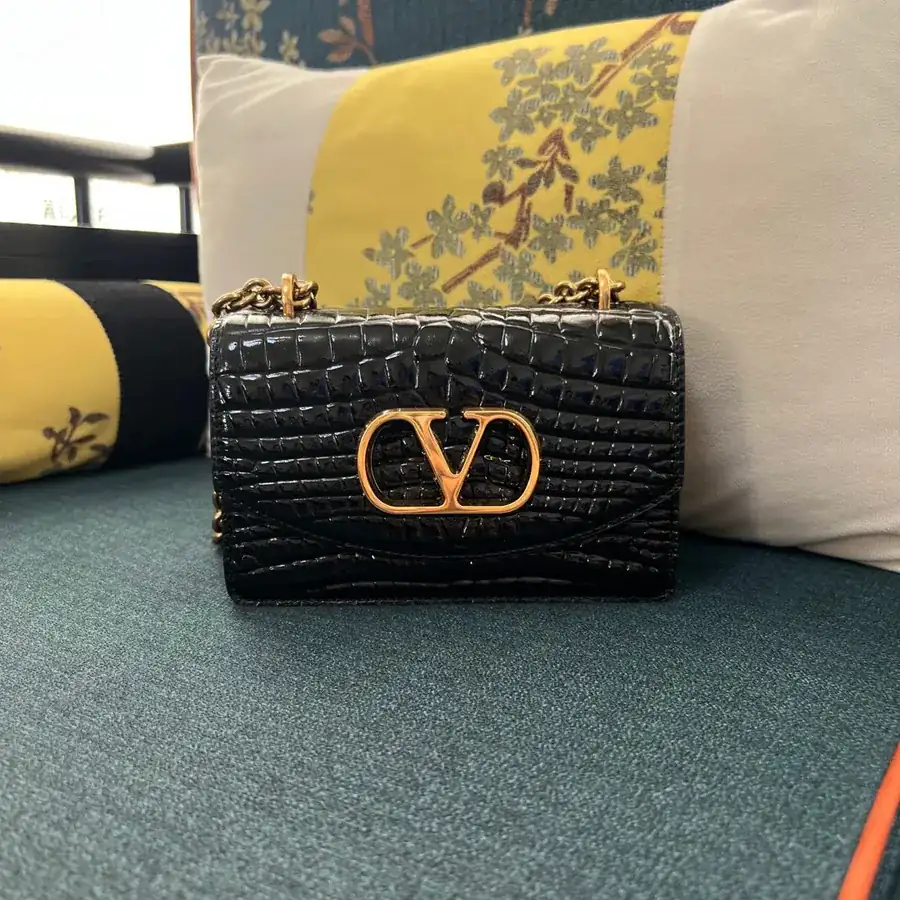 GARAVANI VAIN Small Bucket Bag with Metal VLOGO Signature Details
