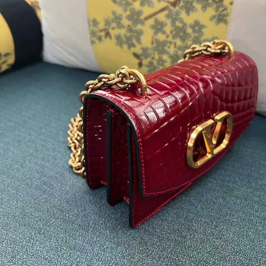 GARAVANI VAIN Mini Bucket Bag with Metal VLOGO Signature Details