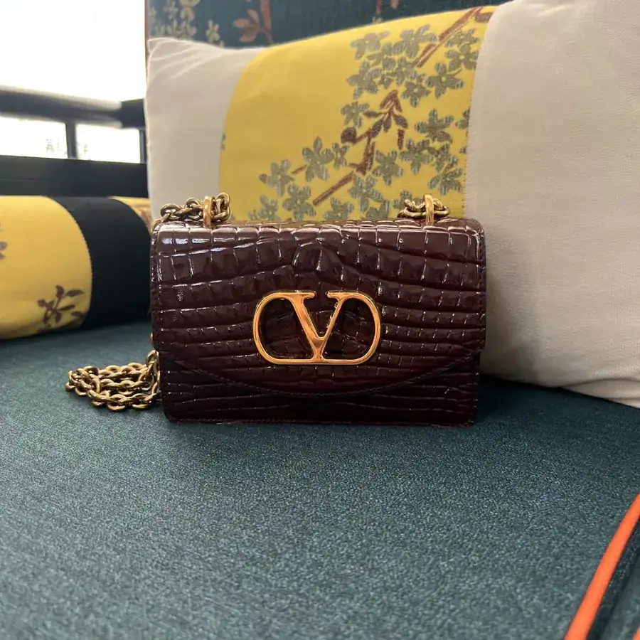 GARAVANI VAIN Small Bucket Bag with Metal VLOGO Signature Details