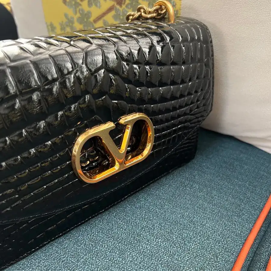 GARAVANI VAIN Large Bucket Bag with Metal VLOGO Signature Details
