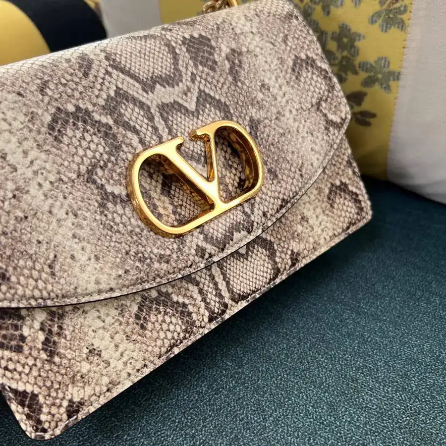 GARAVANI VAIN Large Bucket Bag with Snake Pattern
