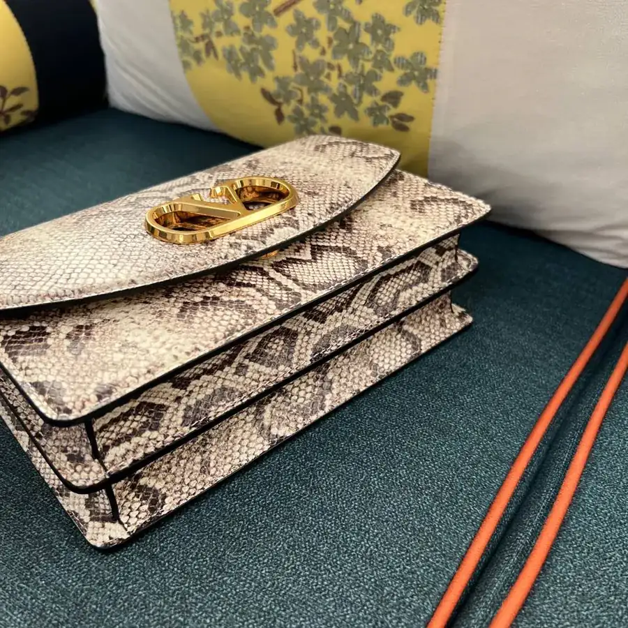 GARAVANI VAIN Large Bucket Bag with Snake Pattern