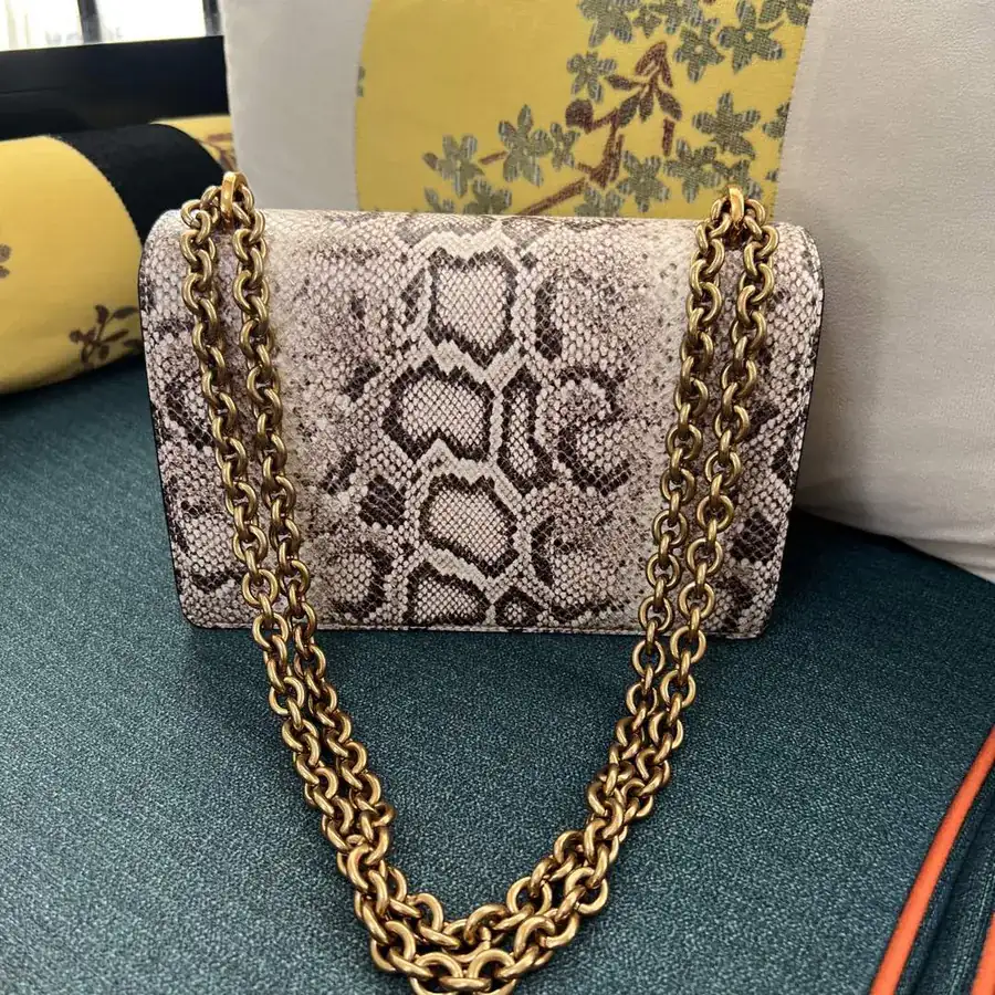 GARAVANI VAIN Large Bucket Bag with Snake Pattern