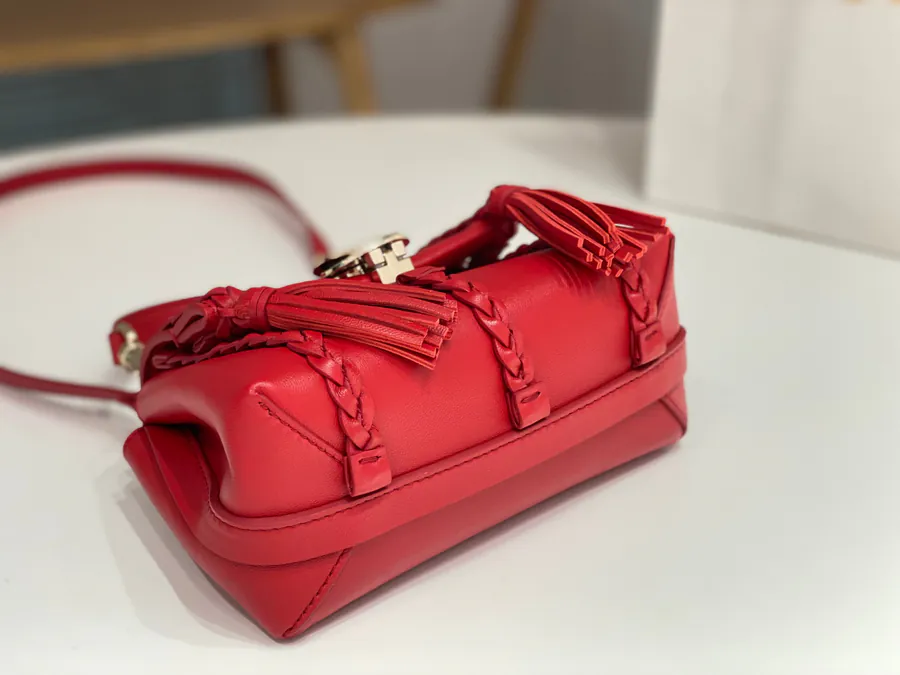 Chloe Penelope Mini Bucket Bag with Gold Coin Closure