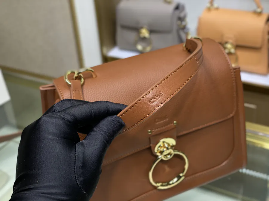 Chloe Tess Day Large Bucket Bag with 'O' Logo