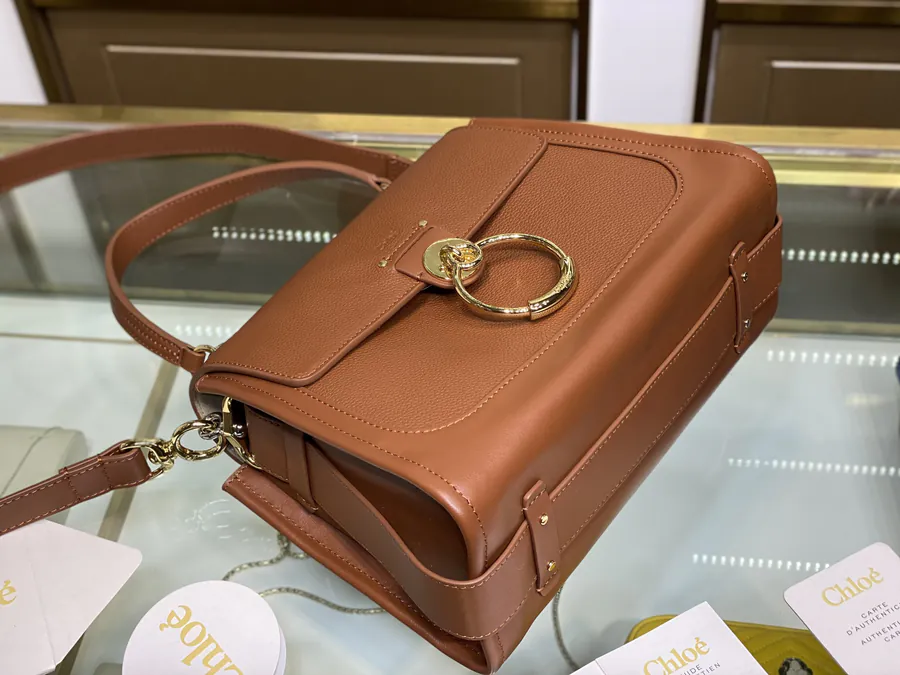 Chloe Tess Day Large Bucket Bag with 'O' Logo