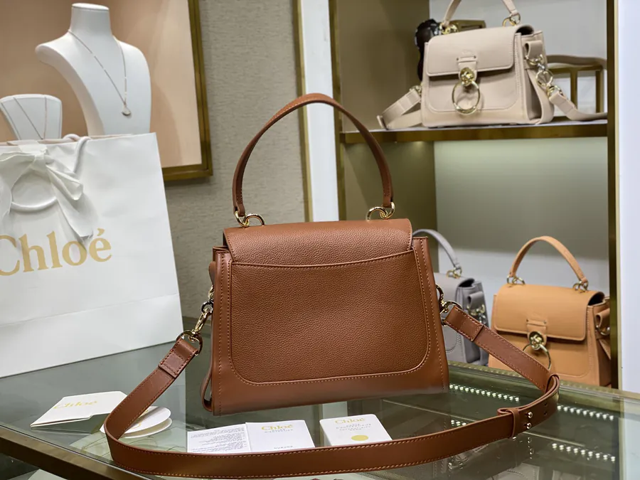 Chloe Tess Day Large Bucket Bag with 'O' Logo