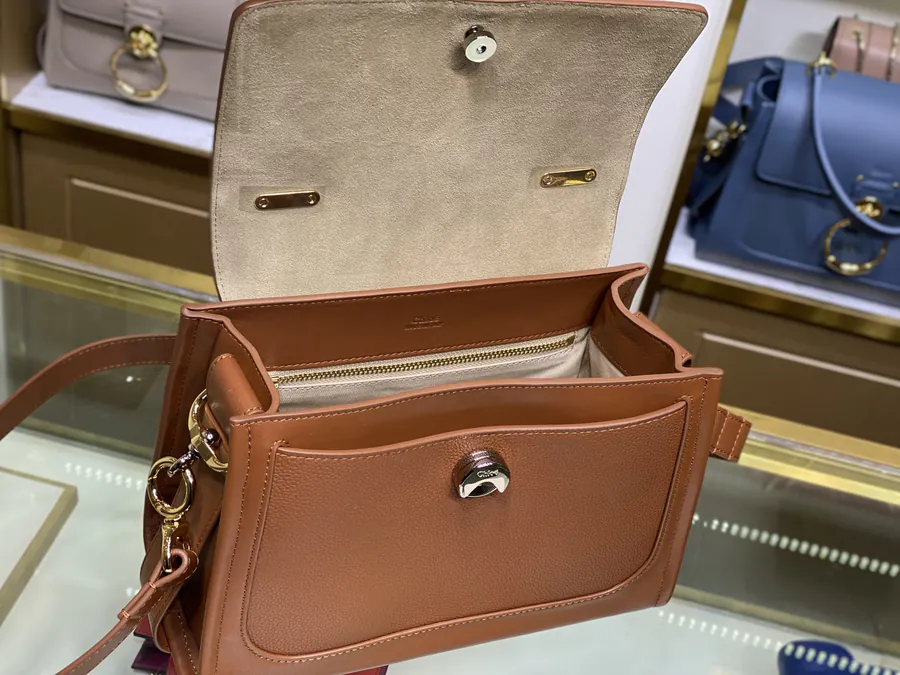 Chloe Tess Day Large Bucket Bag with 'O' Logo