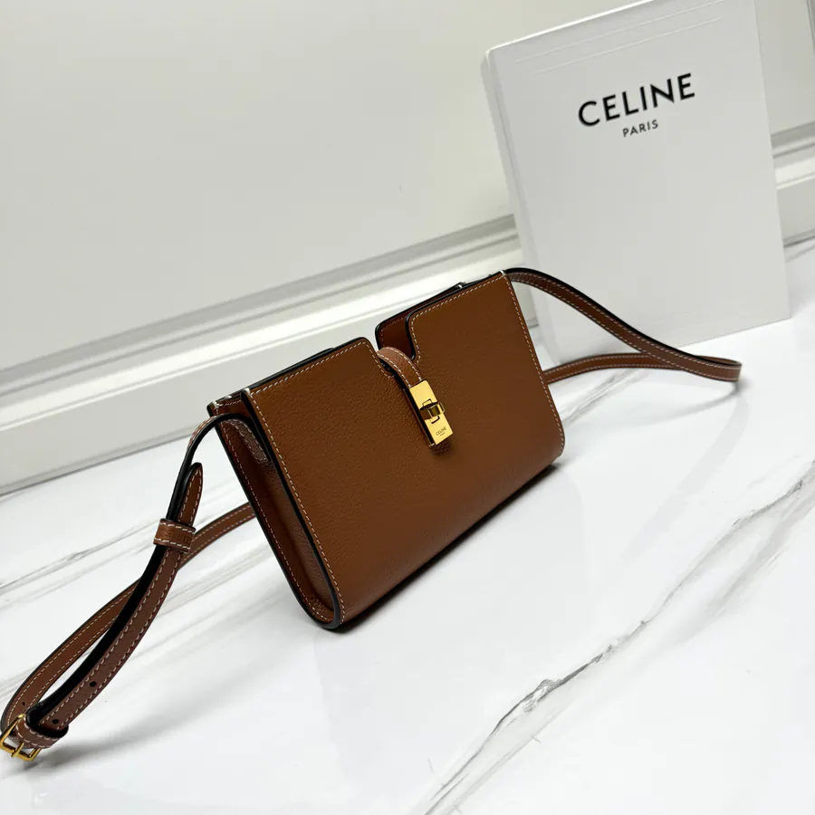 16 Series Mini Crossbody Bag Grained Calfskin