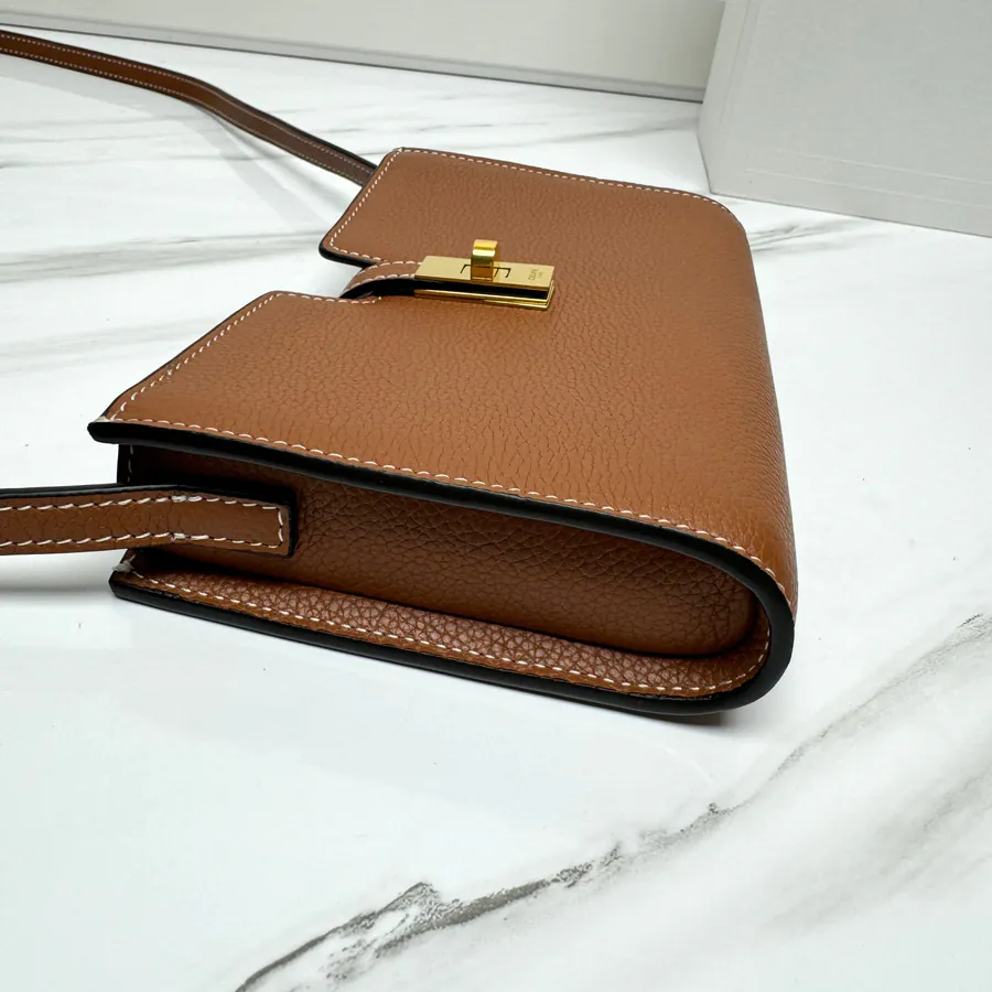16 Series Mini Crossbody Bag Grained Calfskin
